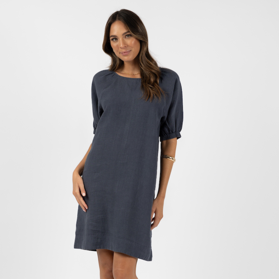 Lagoon Shift Dress Steel